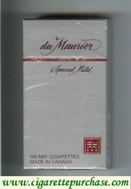 Du Maurier Special Mild 100s cigarettes hard box